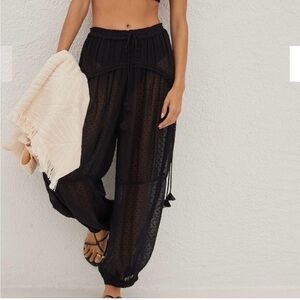 Anthropologie Sheer Balloon-Leg Pants NWT